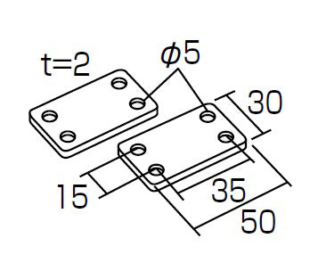コクヨ 収納家具用金具 連結金具 PE-J2