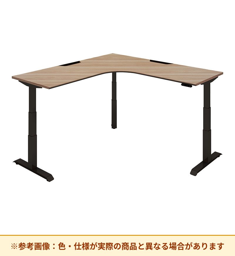 コクヨ デスク シークエンス 舟底エッジL型天板 ボタン昇降 DSE-LLF1616M-6AW33