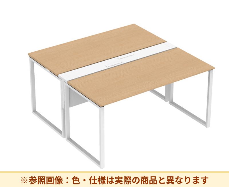 コクヨ ワークヴィスタライト 両面タイプ 袖(引き出し):袖無 脚部仕様:門型脚 DWV-AD1514-6A2APW1