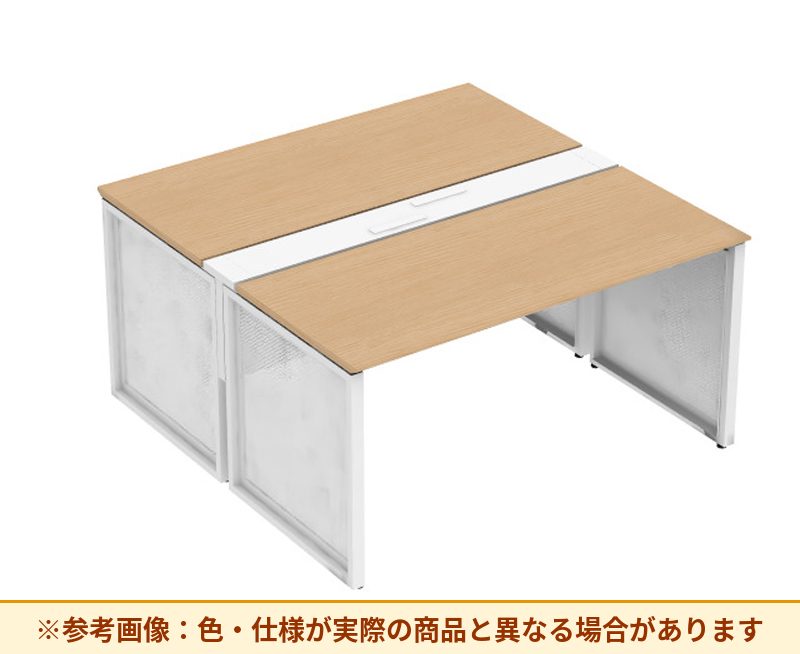 コクヨ ワークヴィスタライト 両面タイプ 袖(引き出し):袖無 脚部仕様:パネル脚 DWV-BD1514