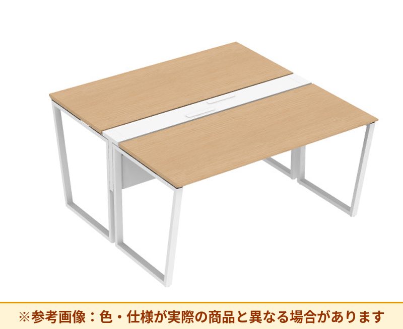 コクヨ ワークヴィスタライト 両面タイプ 袖(引き出し):袖無 脚部仕様:門型脚 DWV-AD1514-6A2APW1