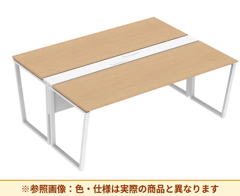 コクヨ ワークヴィスタライト 両面タイプ 袖(引き出し):袖無 脚部仕様:門型脚 DWV-AD2014-6A2APW2
