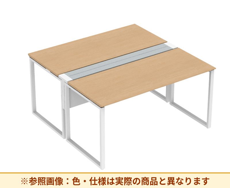 コクヨ ワークヴィスタライト 両面タイプ 袖(引き出し):袖無 脚部仕様:門型脚 DWV-DD1514-6A2APW2