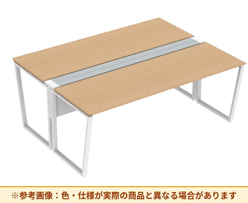 コクヨ ワークヴィスタライト 両面タイプ 袖(引き出し):袖無 脚部仕様:門型脚 DWV-DD2014-6A2APW2
