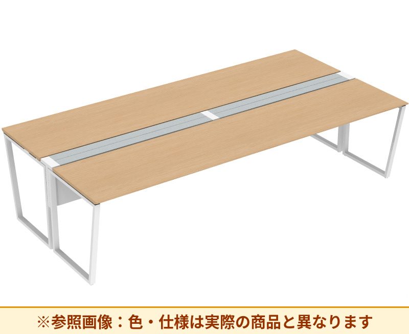 コクヨ ワークヴィスタライト 両面タイプ 袖(引き出し):袖無 脚部仕様:門型脚 DWV-DD3014-6A2APW2