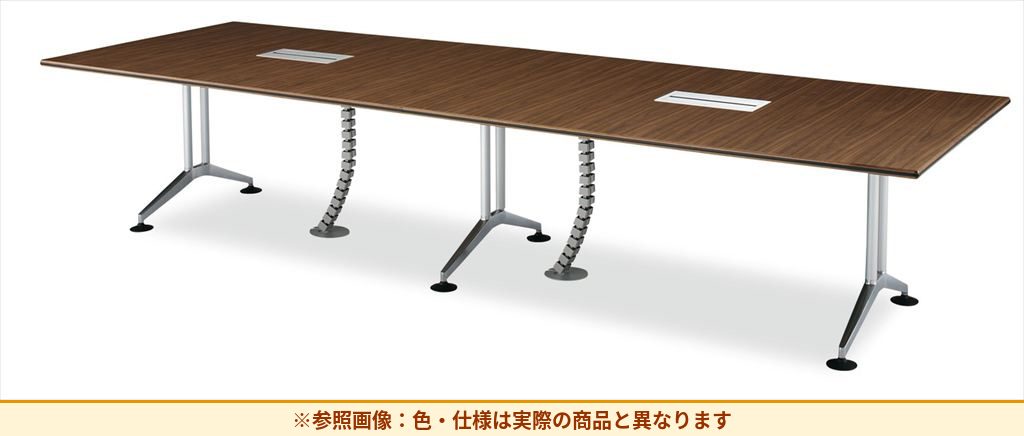 コクヨ 会議テーブル ロゴン 角形 配線付 W3600 XWH-62736HNM