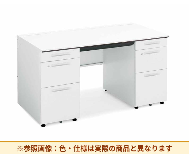 コクヨ iSデスクシステム 両袖机 左袖段数:3段 右袖段数:3段 SD-ISN1475CBBS