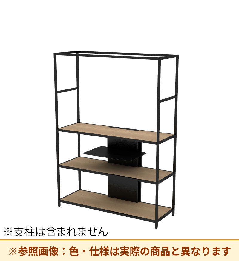 コクヨ 収納棚 ジューク ディスプレー4段 SJK-DSX4W-E