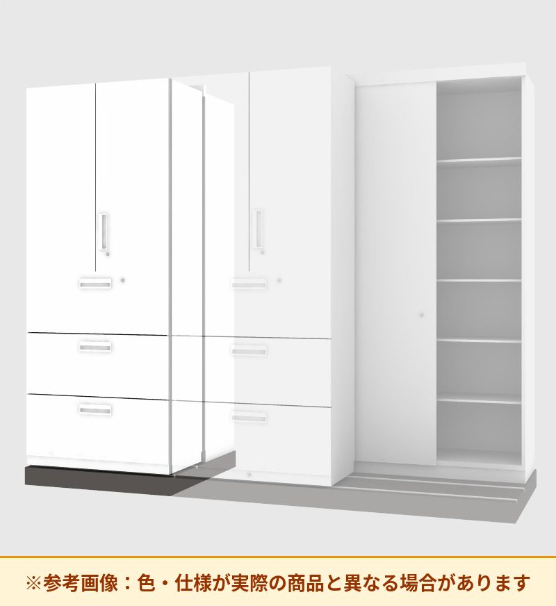 コクヨ 収納庫 エディア 2列セーバー 増連 両開き扉・ラテラル3段 SMU-CFL3AS59SAW