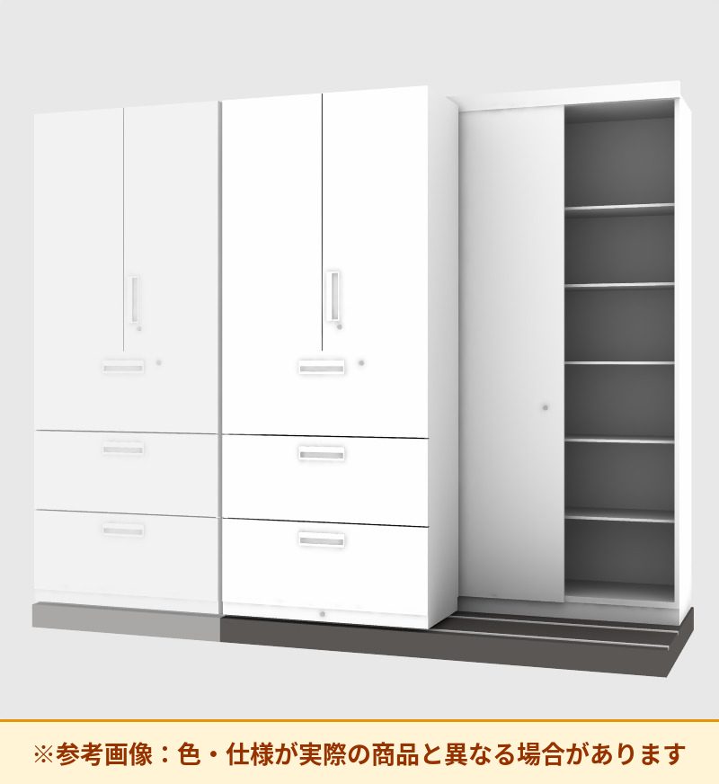 コクヨ 収納庫 エディア 2列セーバー 基本 両開き扉・ラテラル3段 SMU-FL3AS59SAW