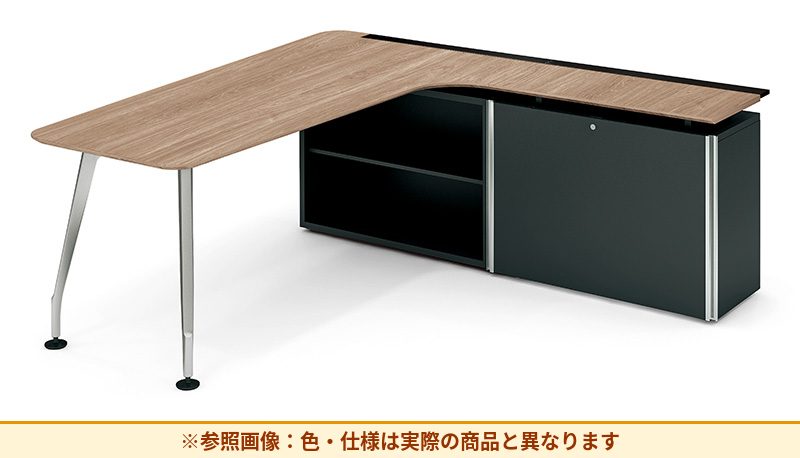 コクヨ サイビ L型デスク 右袖段数:2段 脚部仕様:その他 DSX-MRH-PM
