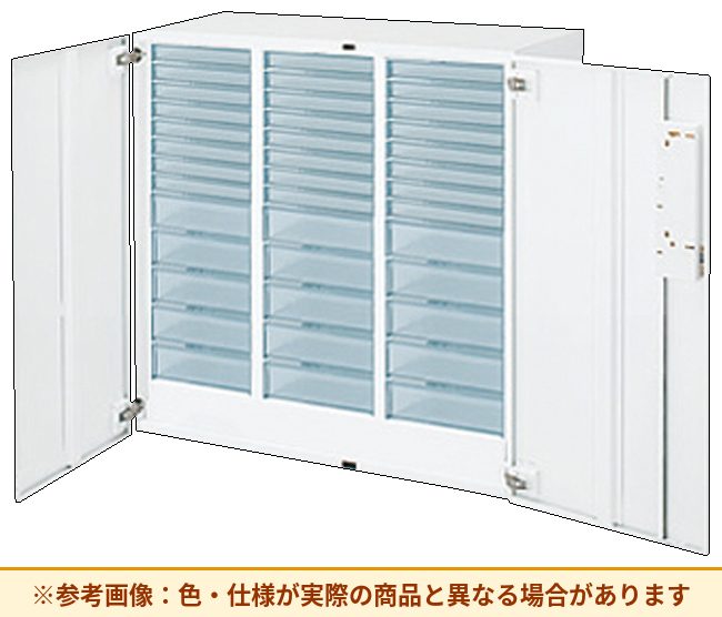 コクヨ エディア<スタンダードタイプ> クリスタルトレイタイプ 本体素材:スチール 扉仕様:トレイ仕様 BWU-SPA349SAWN