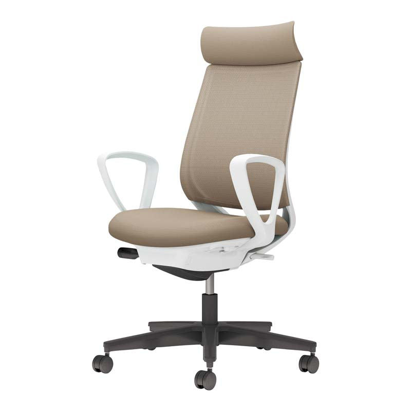コクヨ ミトラ2 アディショナルバック 固定肘 脚：樹脂脚 ガス圧昇降式／ポスチャーサポートシート／オートフィットシンクロロッキング／ロッキング反力 簡易調整機能(5段階)／ロッキング角度調整(4段階)／座高さ調整(ストローク90mm) C04-B350MW