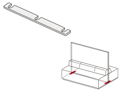 コクヨ ブース ブラケッツ K型ソファ用ズレ防止金具 CNC-4930