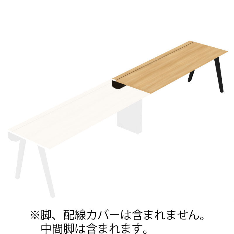 コクヨ デスク センティア ワークテーブル天板 片面増連 舟底エッジ DSNT-AJF2007-C