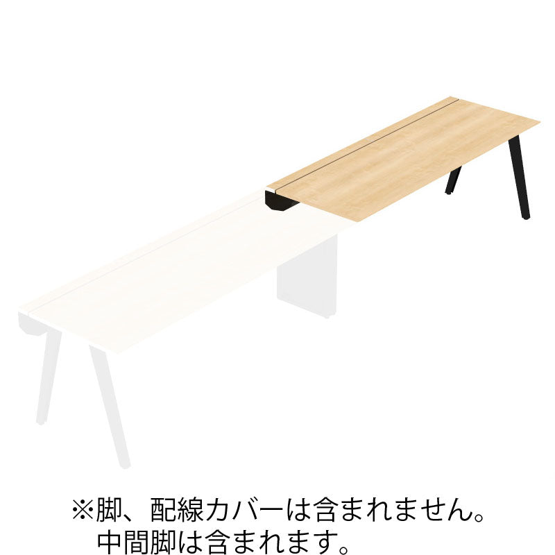 コクヨ デスク センティア ワークテーブル天板 片面増連 舟底エッジ DSNT-AJF2007-C