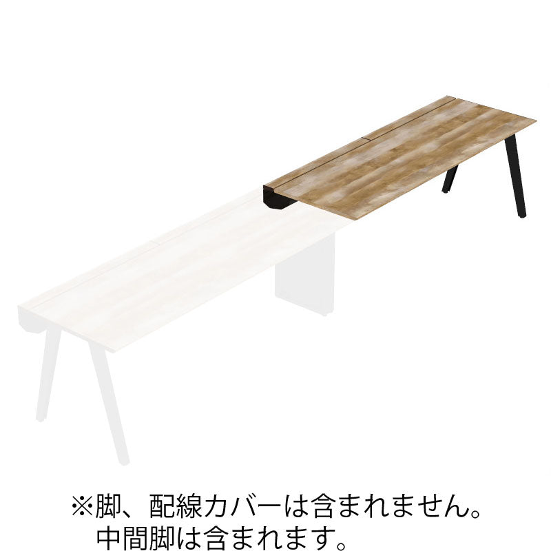 コクヨ デスク センティア ワークテーブル天板 片面増連 舟底エッジ DSNT-AJF2007-C