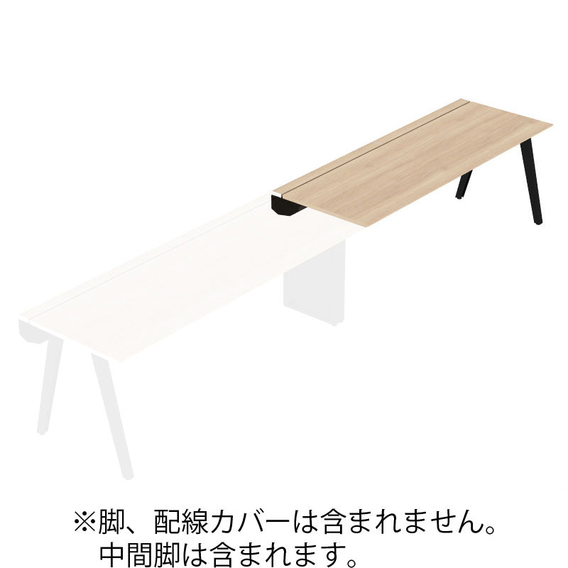 コクヨ デスク センティア ワークテーブル天板 片面増連 舟底エッジ DSNT-AJF2007-C