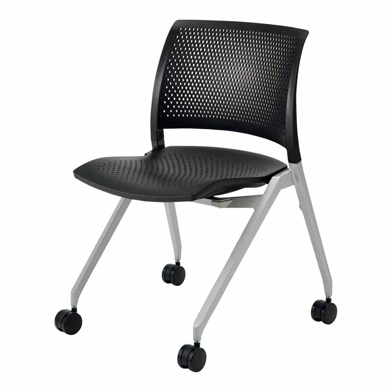 コクヨ スプライン 背素材：ポリプロピレン 座素材：ポリプロピレン シェル：ブラック K11-B200U-BK1