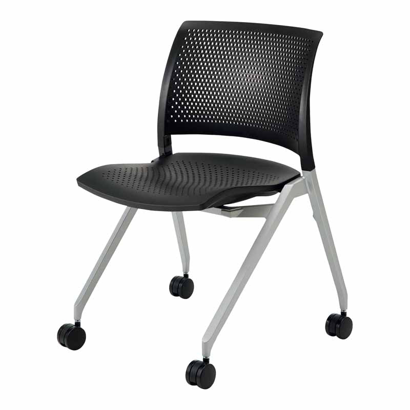 コクヨ スプライン 背素材：ポリプロピレン 座素材：ポリプロピレン シェル：ブラック K11-B200U-BK1
