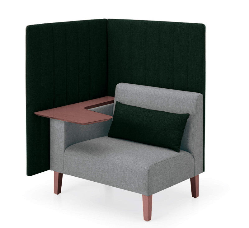 コクヨ インターバル 1人用 張り地素材：布 テーブル付き NIN-A20