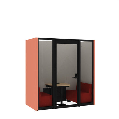 コクヨ ワークポッドテトラ 2人用ソファ 背パネル 右側左開きドア PLP-TF2211L