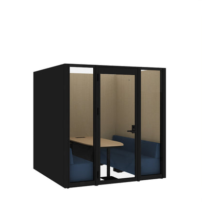 コクヨ ワークポッドテトラ 6人用ソファ 背パネル 右側左開きドア PLP-TF2222L
