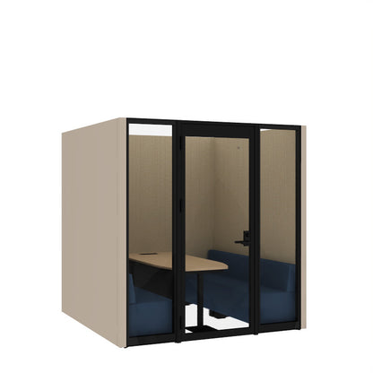 コクヨ ワークポッドテトラ 6人用ソファ 背パネル 右側左開きドア PLP-TF2222L