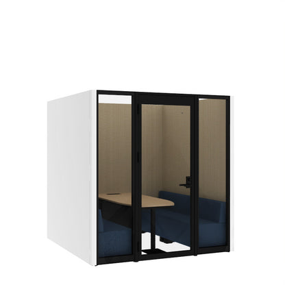 コクヨ ワークポッドテトラ 6人用ソファ 背パネル 右側左開きドア PLP-TF2222L