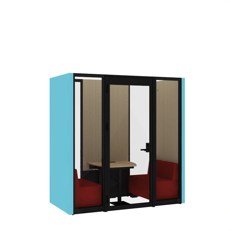 コクヨ ワークポッドテトラ 2人用ソファ 背ガラス 右側左開きドア PLP-TG2211L