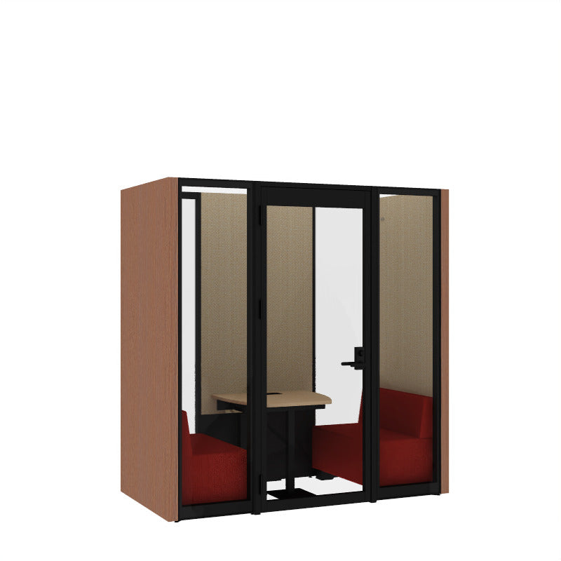 コクヨ ワークポッドテトラ 2人用ソファ 背ガラス 右側左開きドア PLP-TG2211L