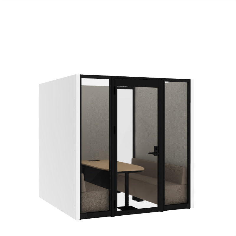 コクヨ ワークポッドテトラ 6人用ソファ 背ガラス 右側左開きドア PLP-TG2222L