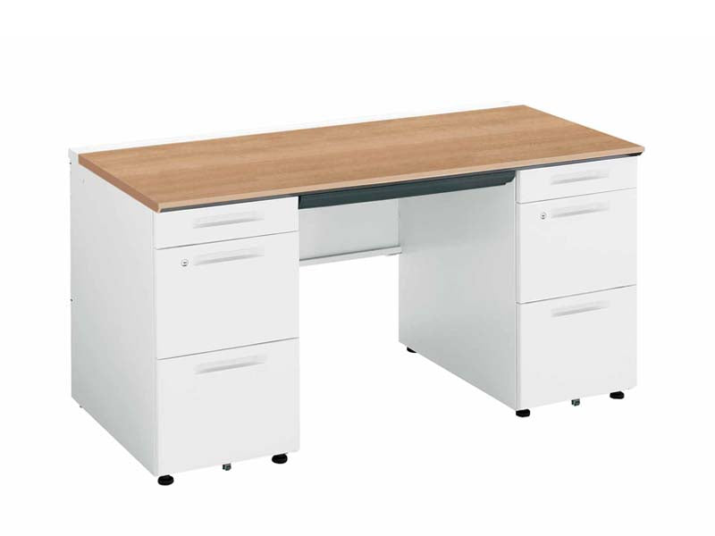 コクヨ ｉSデスクシステム 両袖机 左袖段数：3段 右袖段数：3段 SD-ISN147CAAS