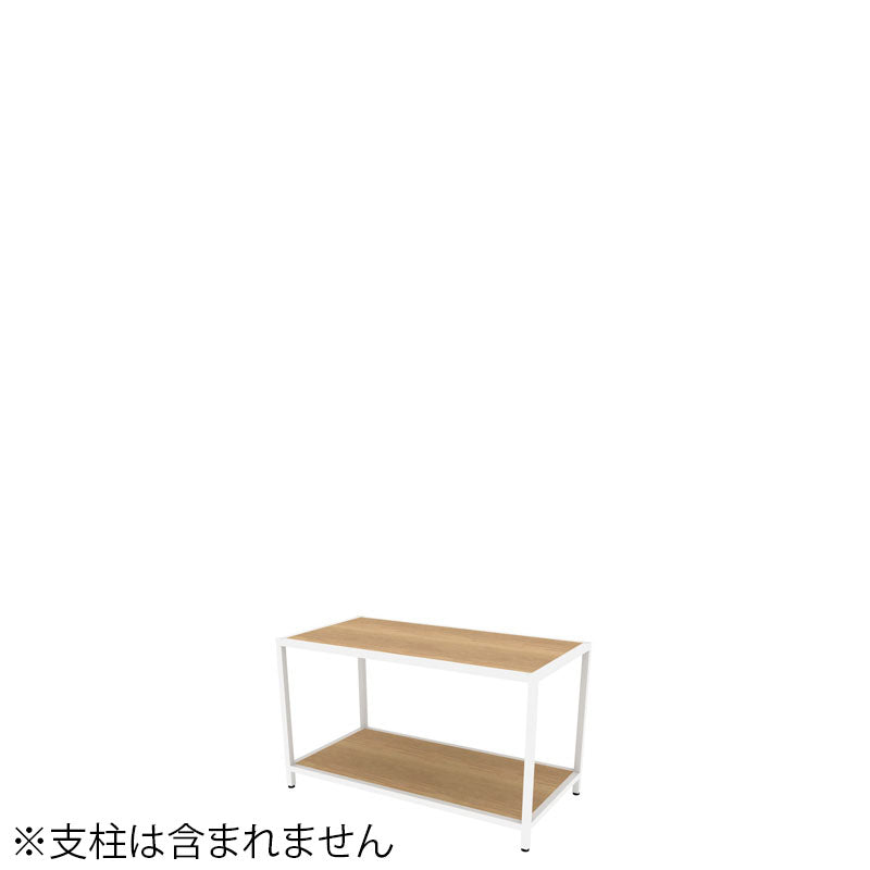 コクヨ 収納棚 ジューク ダブル棚1段 直線用 SJK-ASD1W-E