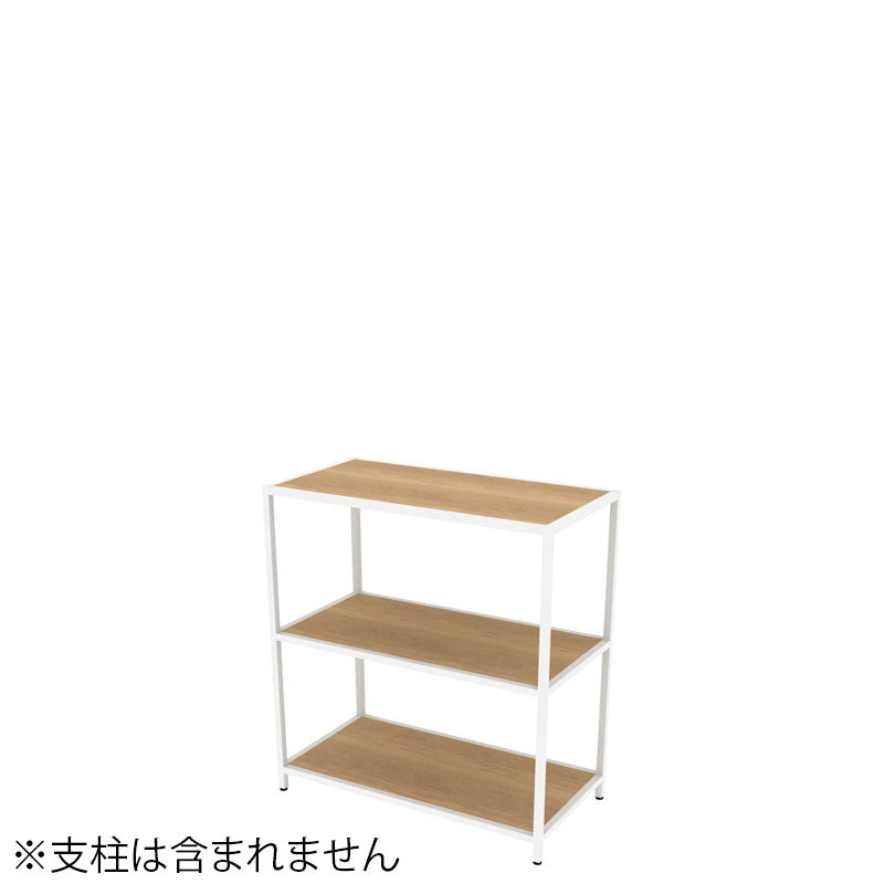 コクヨ 収納棚 ジューク ダブル棚2段 直線用 SJK-ASD2W-E