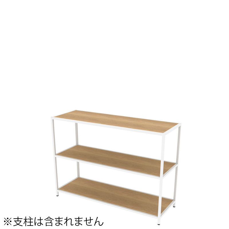 コクヨ 収納棚 ジューク トリプル棚2段 直線用 SJK-AST2W-E