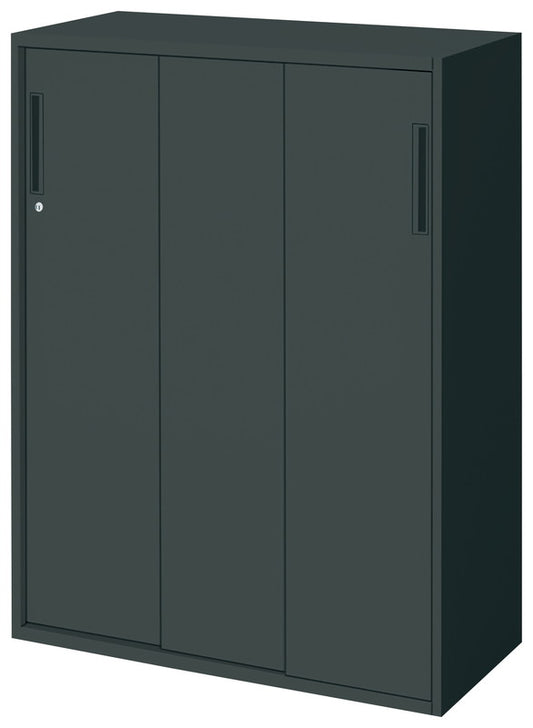 コクヨ エディア＜ブラックタイプ＞ 引き違いタイプ 本体素材：スチール 扉仕様：標準仕様 BWU-HD369E6A