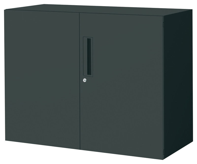 コクヨ エディア＜ブラックタイプ＞ 両開きタイプ 本体素材：スチール 扉仕様：標準仕様 BWU-SD39E6A