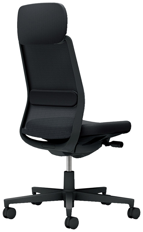 コクヨ モネット ショルダーサポート付き 肘無 ヘッドレスト付き C03-B103W-B