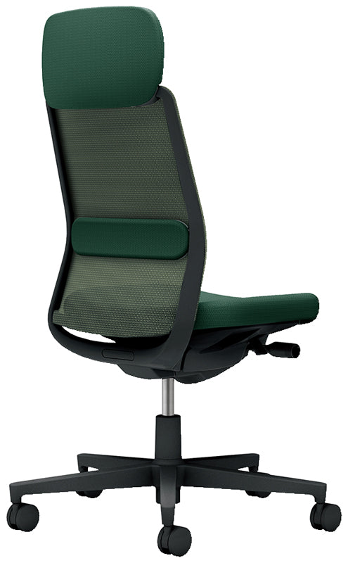 コクヨ モネット ショルダーサポート付き 肘無 ヘッドレスト付き C03-B103W-B