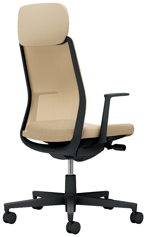 コクヨ モネット ショルダーサポート付き 固定肘 ヘッドレスト付き C03-B111W-B