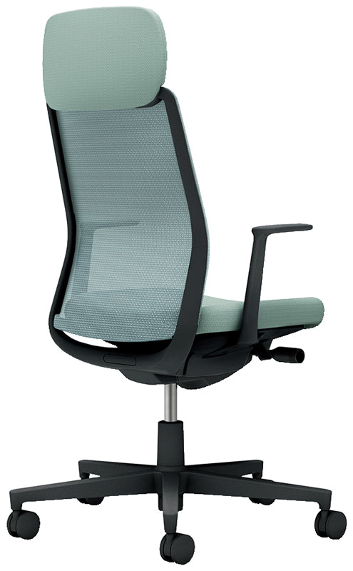 コクヨ モネット ショルダーサポート付き 固定肘 ヘッドレスト付き C03-B111W-B