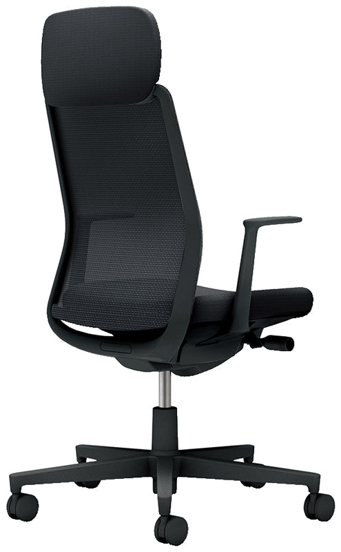 コクヨ モネット ショルダーサポート付き 固定肘 ヘッドレスト付き C03-B111W-B
