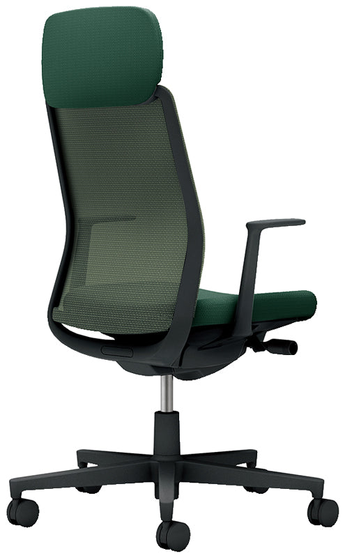 コクヨ モネット ショルダーサポート付き 固定肘 ヘッドレスト付き C03-B111W-B