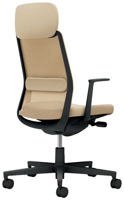 コクヨ モネット ショルダーサポート付き 固定肘 ヘッドレスト付き C03-B113W-B