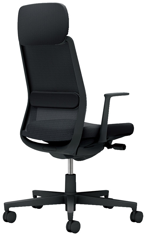 コクヨ モネット ショルダーサポート付き 固定肘 ヘッドレスト付き C03-B113W-B