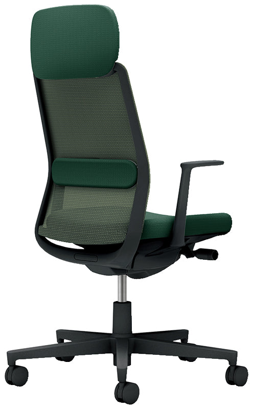 コクヨ モネット ショルダーサポート付き 固定肘 ヘッドレスト付き C03-B113W-B