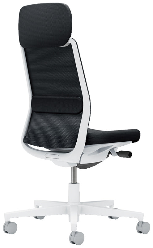 コクヨ モネット ショルダーサポート付き 肘無 ヘッドレスト付き C03-W103W-W