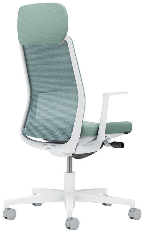 コクヨ モネット ショルダーサポート付き 固定肘 ヘッドレスト付き C03-W111W-W