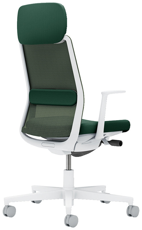 コクヨ モネット ショルダーサポート付き 固定肘 ヘッドレスト付き C03-W113W-W